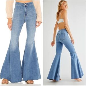 Free People Flare Float On Pant in Love Letters Size 27